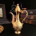 Luxury Turkish Metal Coffee Set - 6 Piece