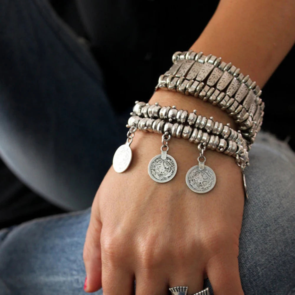 Afghan Kuchi Coin Bracelet