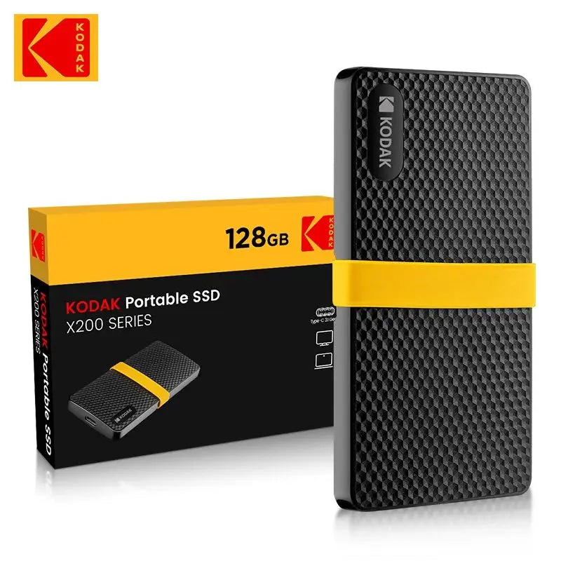 1TB Portable External SSD USB-C USB 3.1 Solid State Drive