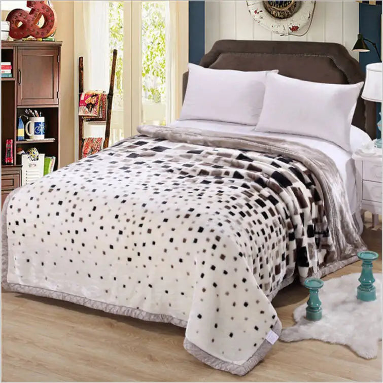 Korean Winter Raschel Mink Blanket