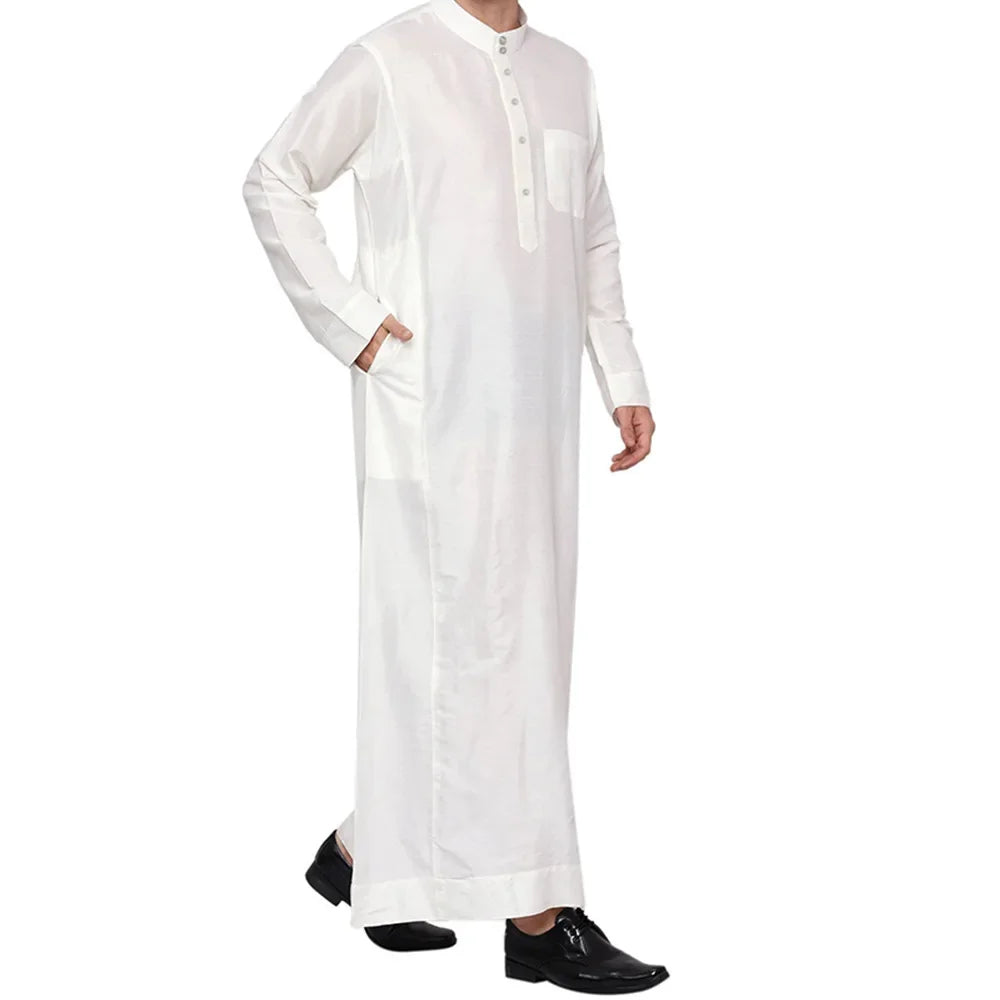 Men's White Afghan Thobe