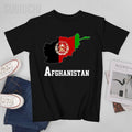 Men Afghan Country Map Afghanistan Flag T-Shirt - Black