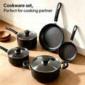 8-Piece Black Nonstick Cookware Set