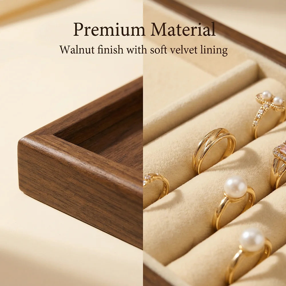 Wooden Jewelry Organizer Tray