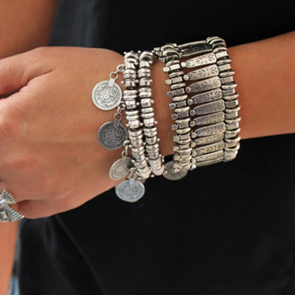 Afghan Kuchi Coin Bracelet