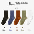 Men's Cotton Crew Socks, 5-Pack