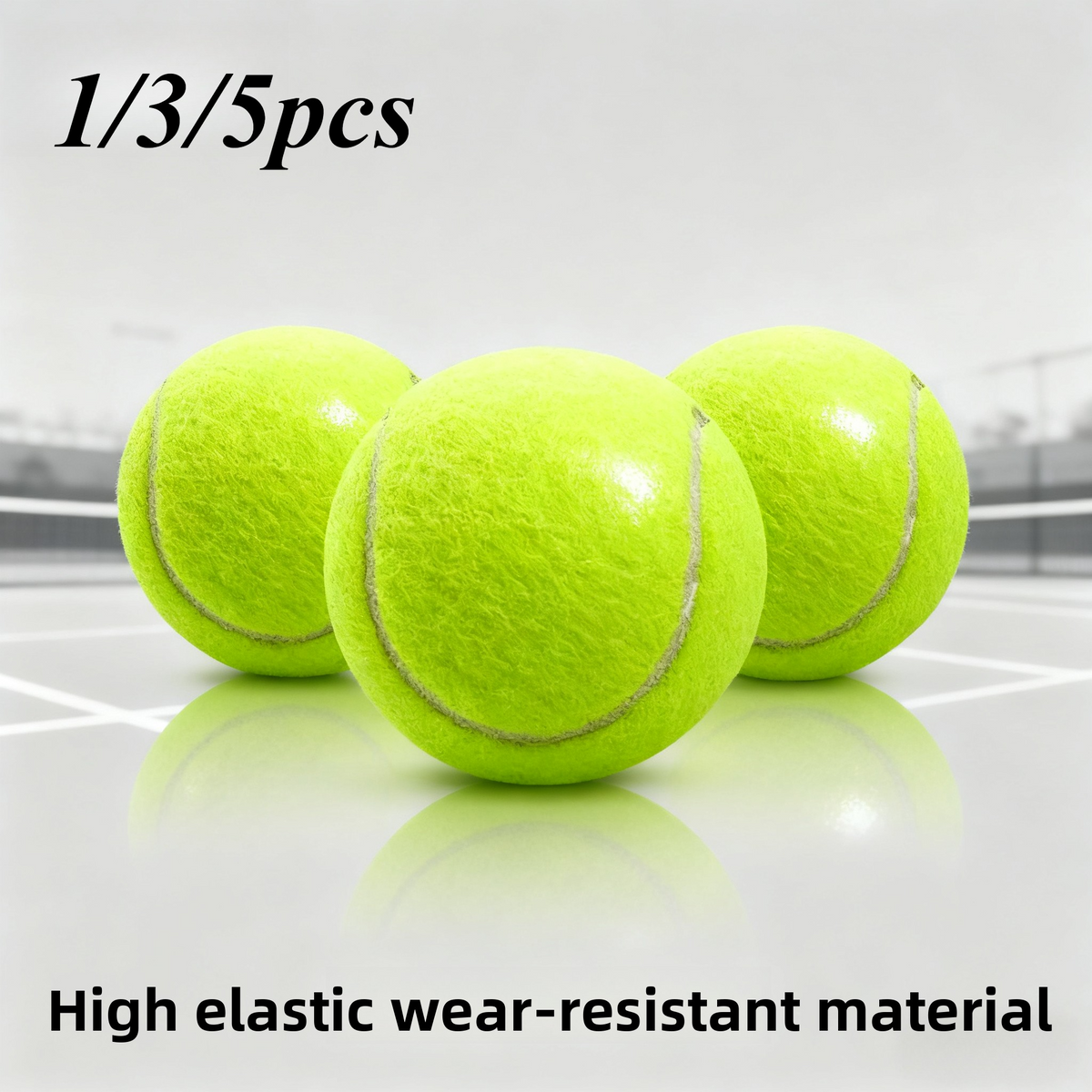 Tennis Cricket Ball - High Bounce Practice Ball