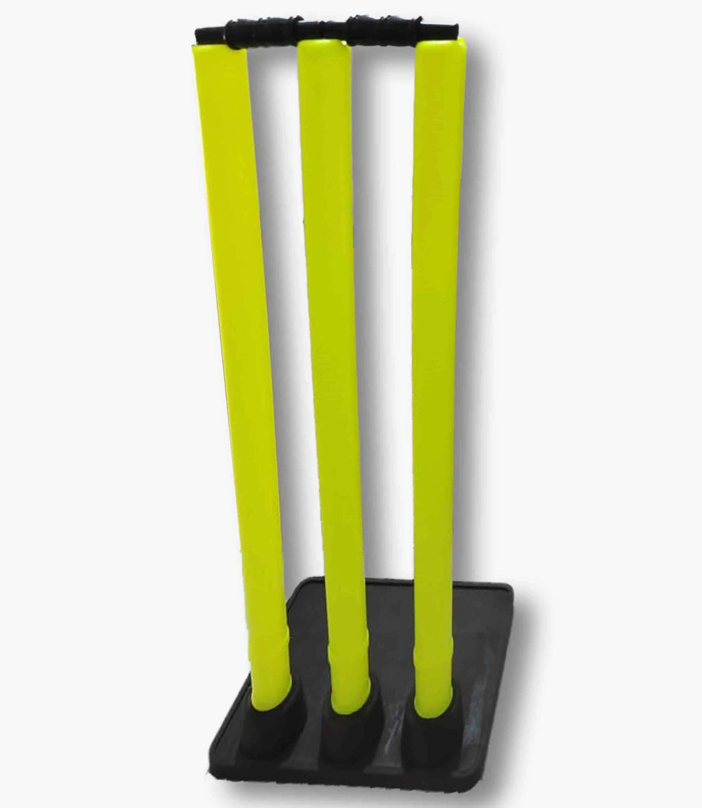 Plastic Cricket Stumps Set - 3 Stumps with Bails and Base